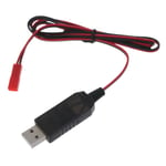 Usb till 2-stifts JST 2,54 mm laddare för 3,7 V laddningsbar litiumbatteriladdare [GGL] Left postive right negetive