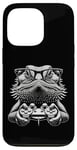 Coque pour iPhone 13 Pro Lunettes Nerdy Dragon Barbu Amusant Gamer