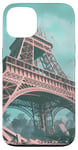 Coque pour iPhone 13 Ruines de la Tour Eiffel futuriste – Post-apocalyptique