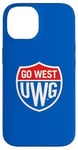 Coque pour iPhone 14 University of West Georgia UWG Wolves Go West Shield Logo