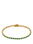 Monica Vinader Essential Onyx Tennis Bracelet, Gold