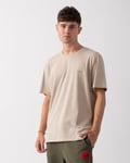 Boss Orange Mix&Match Mens Stretch-Cotton Loungewear T-Shirt with Embroidered Logo - Beige - Size X-Large