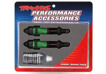 Traxxas Shocks, GTR Long Green-anodized, PTFE-coated bodies with TiN shafts (fully assembled, out springs) (2 pcs) TRX7461G