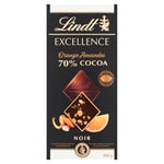 Lindt Excellence Passion Orange and Almond Dark Chocolate Bar 100g