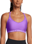 Under Armour Crossback Sports Bra, Lavish/White