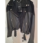 Veste Diesel  Veste cuir Diesel L Cigni noir T 42 fr