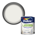 Dulux Paint Pure Brilliant White Quick Dry Satinwood 750ml or 2.5 Litres