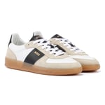 Boss Brandon Tennis Mens Open Beige Trainers Leather - Size UK 6