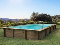 Piscine bois en kit rectangle "Kolanta "  10.20 x 5.20 x 1.44 m