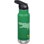 Klean Kanteen Kid Narrow Flip Sport vattenflaska 355 ml, dino skate