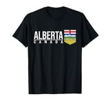 ALBERTA COAT OF ARMS CANADIAN FLAG EDMONTON CALGARY T-Shirt