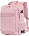 KLOSTAIN Sac à Dos Voyage Cabine Avion 45x36x20 pour Easyjet 30L Bagage Cabine Grande sous Siège Bagage à Main Homme Femme Sac à Dos pour Ordinateur Portable 15.6 Pouces Couleur Rose