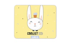 Coolest Kid Ever Cute Bunny Mouse Mat Pad - Children's Fun Computer Gift #14777