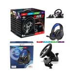 Volant et pédales de jeu Race Pro Wheel 2 Xbox Séries X|S PS4 SWITCH PC SPIRIT OF GAMER + CASQUE GAMER X|S PS4 PS3 SWITCH PC