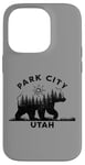 Coque pour iPhone 14 Pro Park City Utah Vacation Ours Forêt Soleil