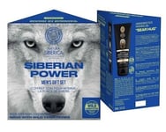 Setti miehille Natura Siberica Siberian Power: puhdistava kasvogeeli 150 ml + kasvo- ja käsivoide 75 ml