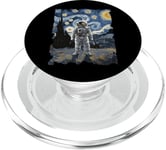 Astronaute Nuit étoilée – Peinture drôle Van Gogh Astronaute PopSockets PopGrip pour MagSafe