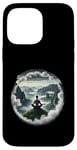 Coque pour iPhone 14 Pro Max Homme faisant du yoga dans les nuages sur Mountain Top Guy méditation