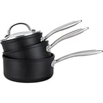 Prestige Scratch Guard Aluminium Saucepan Set, 3pce