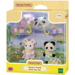 Figurines Articulees - SYLVANIAN FAMILIES - Duo Bebes en Habits de Pluie - Pa...