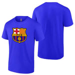 Icon Sports FC Barcelona Ault T-Shirt for Men, Barça Graphic Shirts for Men (Royal Blue, Extra Large)