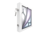 Compulocks Ipad Air M2 13" (2024), Apex Secured Enclosure Wall Mount - Hölje - För Surfplatta - Glasfäste, Utrymme - Låsbar - Höggradig Aluminium - Vit - Skärmstorlek: 13" - Monteringsgränssnitt: 100 X 100 Mm - Väggmonterbar - För Apple 13-Inch Ipad