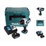 Dtw 1002 RG1J Clé à choc sans fil 18 v 1000 Nm 1/2' Brushless + 1x batterie 6,0 Ah + chargeur + Makpac - Makita