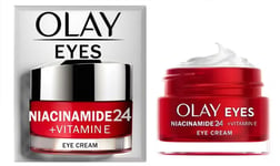 Olay Eyes | Niacinamide 24 & Vitamin E | Eye Cream | Fragrance Free | 15ml