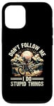 Coque pour iPhone 15 Pro Ne me suivez pas, je fais des choses stupides ! Motocross Dirt Bike Rider