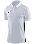 Nike Men Dry Academy 18 Short Sleeve Polo - White/Black/Black, X-Large