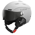 Bollé - BACKLINE VISOR White Matte - Silver Gun M 56-58cm, Ski Helmet, Medium, Unisex Adult