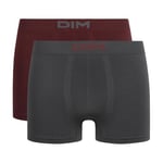 DIM Boxer Seamless Micro x2, Blanc, 40-45 (Lot de 2) Homme