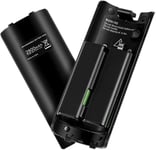 2x Black Battery Pack For Nintendo Wii Controller 2800mAh Batteries Rechargeable