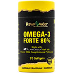 Rawpowder Alaska Omega-3 Forte 80% 1000mg 70 tabletter