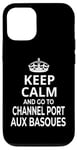 Coque pour iPhone 12/12 Pro Souvenirs « Keep Calm And Go To Channel Port Aux Basques »