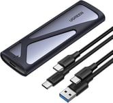 Boîtier Ssd M.2 Nvme Sata Usb 3.2 Gen 2 10Gbps 2To Adaptateur M.2 Nvme Ngff 2230 2242 2260 2280,2 Câbles Fournis Usb C Vers Usb C Et Usb C Vers Usb A Supporte Trim Uasp