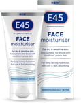 E45 Face Moisturiser-Hydrating Cream forDrySensitive SkinFastAbsorbing Form 50ml