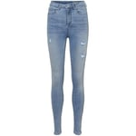 VERO MODA Womens Jeans Fem Blue Denim 27W / 28L