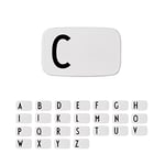 Design Letters Lunch Box Blanc (A-Z) | Cadeau Noel Homme & Cadeau Noel Femme | Parfait comme Boite a Gouter Enfant, Lunch Box Enfant, Adulte | Boite Repas Sans BPA/BPS | Lunch Box Micro ondable 850 Ml