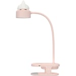 Lampe a pince flexible avec Veilleuse /Avec batterie rechargeable par USB/Liseuse led & Lampe de lecture - rose