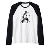 Fox Raising A Glass of Sparkling Champagne, Pop the Bubbly Raglan Baseball Tee