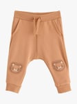 Lindex Baby Organic Cotton Lion Knee Patch Trousers, Beige