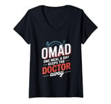 Womens OMAD One Meal A Day Keeps The Doctor Away V-Neck T-Shirt