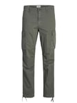 JACK & JONES Jpstace Jjtucker Cargo AMA Noos Pantalon, Agave Green, 33W x 32L Homme