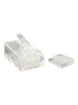 Kissan 6 RJ45 Juotettu Modulaarinen Liitin - verkkoliitin - kirkas