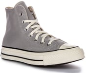 Converse A08615C Chuck 70 Vintage Canvas Unisex Trainer Light Grey UK 3 - 12