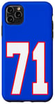 Coque pour iPhone 11 Pro Max Numéro 71 Football américain