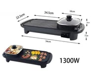 Brosse Four Électrique Hot Pot Barbecue Sans Fumée Pan Casserole Shabu 1300w Cir