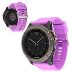 Garmin Fenix 5 / 5 Plus / Forerunner 935 22mm klockarmband i silikon - Lila