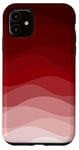 Coque pour iPhone 11 Dégradé simple - Vague rouge sang